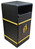Never Rust Litter Bin - 112 Litre - Victoriana Finish painted in Light Grey with Gold Banding