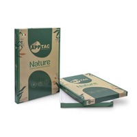 Etichette autoadesive bianche Nature in carta riciclata AppTac  210x297 mm - 1 et./foglio - cf. da 100 fogli NAT0503