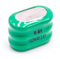 Batteria NiMH VHBW 3 / V150H, pila a bottone ricaricabile