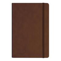 Silvine Executive Soft Feel Notebook 80gsm Ruled with Marker Ribbon 160pp A5 Tan Ref 197TN