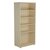 Jemini 1800 Wooden Bookcase 450mm Depth Maple KF811008
