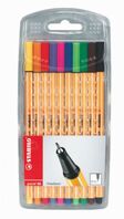 Stabilo Point 88 Fineliner Pen 0.4mm Line Assorted Colours (Pack 10)