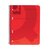 Q-Connect Spiral Bound Polypropylene Notebook 160 Pages A5 Red (Pack of 5)