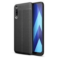 NALIA Leather Look Cover compatible with Samsung Galaxy A50, Ultra Thin TPU Silicone Protective Phone Case Shockproof Rubber Back Skin, Soft Slim Gel Protector Mobile Smartphone...