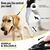 BLUZELLE 26ft Retractable Leash for Dogs up to 110lbs, Bright Neon Yellow Reflector Nylon Belt with 360° Snap Hook Metal, Reliable Braking System One-Hand Operation Ergonomic Ru...
