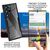 NALIA Klares 360-Grad Hybrid Cover für Samsung Galaxy S24 Ultra Hülle, Kratzfeste Harte Rückseite & Fallschutz-Rahmen Schwarz