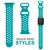 NALIA Breathable Bracelet Silicone Smart Watch Strap compatible with Apple Watch Strap SE & Series 8/7/6/5/4/3/2/1, 38mm 40mm 41mm, Fitness Watch Band, Men & Women Cyan