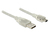 Anschlusskabel USB 2.0 A Stecker an USB 2.0 Mini-B Stecker, transparent, 5m, Delock® [83909]