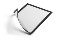 Durable Duraframe Magnetic Display Frame Self Adhesive A4 Black (Pack 5)