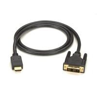 HDMI TO DVI CABLE M/M PVC 2M, EVHDMI02T-002M, 2 m, DVI-D, ,