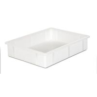 Plastic stacking container