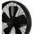 Ventilador de pie de diseño, H x A x P 1500 x 460 x 410 mm, negro.