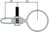 Rohrverbinder | Gitterhalter einfach | 170A27 | 26,9 mm | 3/4" | Temperguss u. Elektrogalvanisiert