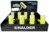 Thekendisplay SUPERCRAFT-Schonhämmer, gelb-fluoreszierend beschichtet, bestückt mit 8 x Art.-Nr. 3377.140