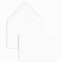 Briefumschläge 125x176mm (DIN B6) 100g/qm gummiert VE=100 Stück weiß