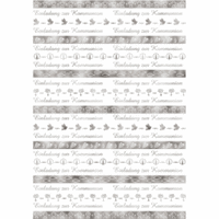 Designkarton 'Bordüren' silber 200g/qm A4 VE=5 Blatt Motiv 2