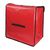 Vogue Pizza Delivery Bag in Red Polyester with Clear Pocket - Large