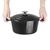Vogue Round Casserole Dish in Black Cast Iron 4Ltr 125(H)x 235(�)mm
