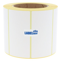 Thermotransfer-Etiketten 100 x 50 mm, 1.000 Papieretiketten auf 1 Rolle(n), 3 Zoll (76,2 mm) Kern, weiß permanent