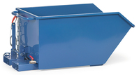 fetra® Kippbehälter, 500 Liter, 1000 kg Tragkraft, mit Ablasshahn