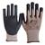 NITRAS STEEL, Handschuhe mit hohem Stich- und Schnittschutz, braun, schwarze PU-Beschichtung auf Innenhand und Fingerkuppen, EN 388, Größe 10