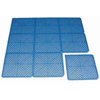 Vinyl safety flooring tiles - Pack of 10, blue