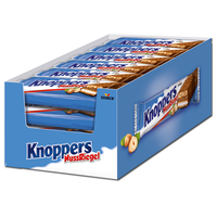 Storck Knoppers Nussriegel, Milch-Haselnuss-Schnitte, 24 Riegel je 40g