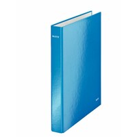 Gyűrűskönyv LEITZ Wow A/4 Maxi 40mm 4 gyűrű D alakú kék
