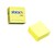 Öntapadó jegyzettömb STICK`N 76x76mm neon sárga 400 lap