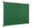 Bi-Office Maya Green Felt Notice Board Aluminium Frame 150x120cm left view