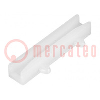 Guide; polyamide; natural; A: 40mm; B: 20mm; Mounting: snap fastener