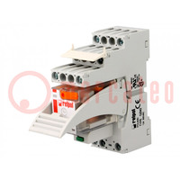 Relay: interface; DPDT; Ucoil: 230VAC; 12A; 12A/250VAC; 12A/24VDC