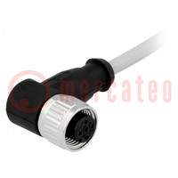 Plug; M12; PIN: 4; female; A code-DeviceNet / CANopen; 7.5m; cables