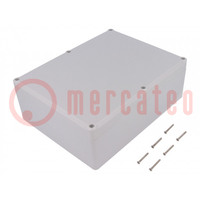 Enclosure: multipurpose; X: 174mm; Y: 224mm; Z: 80mm; polystyrene