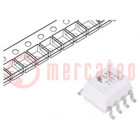 Optocoupler; SMD; Ch: 2; OUT: logic; 3.75kV; 10Mbps; SO8; 10kV/μs