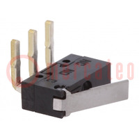 Microswitch SNAP ACTION; 0.1A/30VDC; with lever; SPDT; ON-(ON)