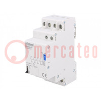Relay: installation; bistable,impulse; 4PST-NO; Ucoil: 230VAC