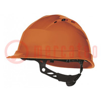 Casco protector; regulable; Medida: 53÷63mm; naranja; 1kV
