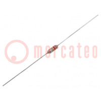 Inductance: axial; THT; 100uH; 0,125A; 8Ω; Ø3,05x7,62mm; ±10%