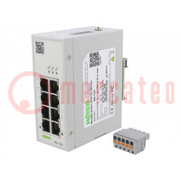 Switch Ethernet; beheerbaar; Aantal poorten: 8; 9÷48VDC; RJ45