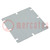 Mounting plate; steel; W: 98mm; L: 98mm; Thk: 1.5mm; Plating: zinc