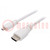 Cable; HDMI 2.0; HDMI plug,micro HDMI plug; 2m; white