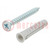 Plastic anchor; with screw; 6x30; SX; 50pcs; 6mm