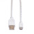 VALUE USB 2.0 Kabel, USB A ST - Micro USB B ST, weiß, 0,15 m