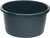 TRIUSO Mörtelkübel, schwarz, rund, mit Literskala, 65 l