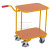 Produktbild - Tischwagen mit 2 Etagen, Gitterrost verzinkt Maschenweite 30 x 30 mm und Auffangwanne. Wanne oben 100 mm mit konischem Ablasshahn ¼”