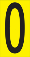 Buchstaben - O, Gelb, 88 x 38 mm, Baumwoll-Vinylgewebe, Selbstklebend, B-499