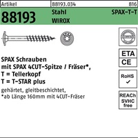 Tellerkopfschraube R 88193 Spitze/T-STAR
