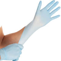Hygostar Einweghandschuhe Safe Super Stretch blau, 1 VE = 100 Stück Version: XL - Größe: XL