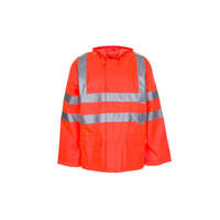 Warnschutzbekleidung Regenjacke, orange, wasserdicht, Gr. S-XXXXL Version: S - Größe S
